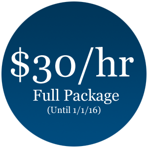 full package rate, $30/hour for everything